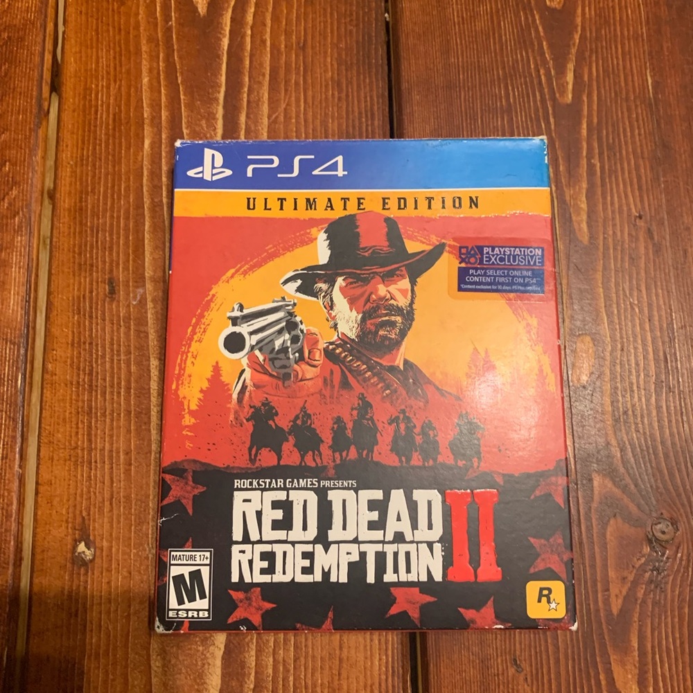 Red dead redemption 2 bundle case with metal cover